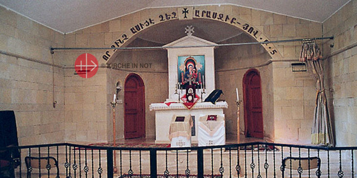 Innenraum der Marienkirche in Vakifliköyü.