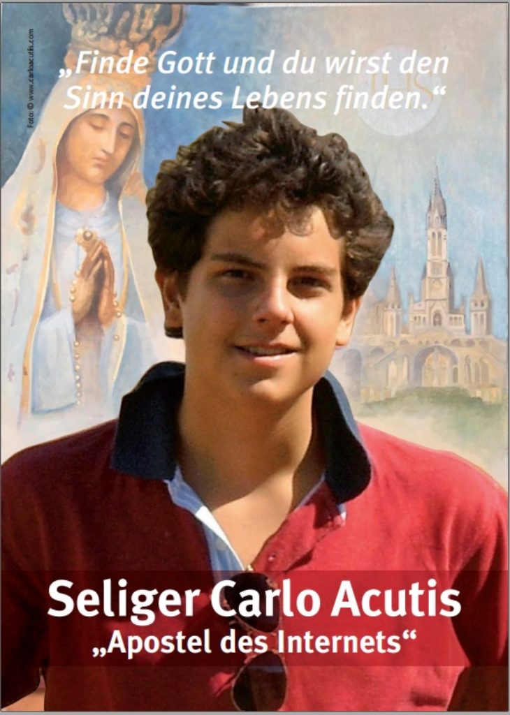 Gebetskarte <br class=”clear” />sel. Carlo Acutis