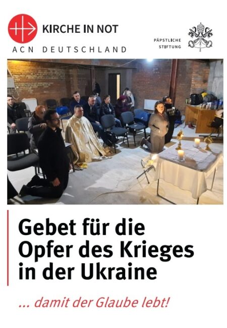 Gebet für die Opfer des Krieges in der Ukraine