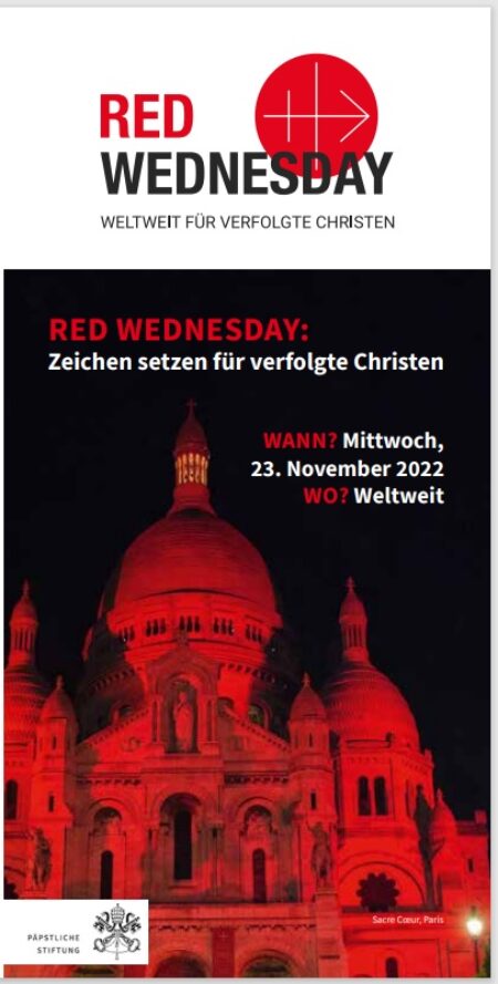 Faltblatt Red Wednesday