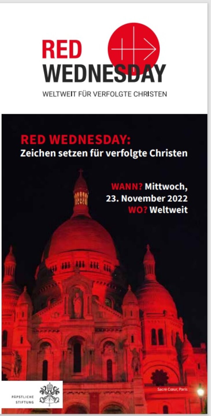 Faltblatt Red Wednesday
