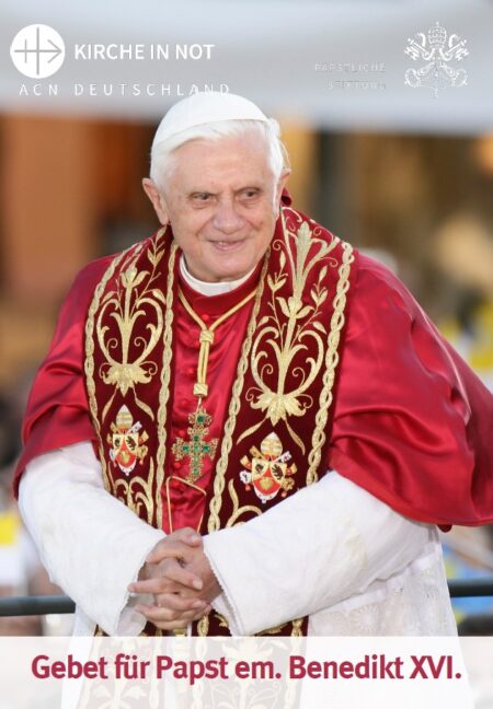 Gebetsblatt Papst Benedikt XVI.