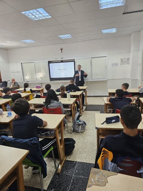 Unterricht an einer christlichen Schule in Jerusalem.